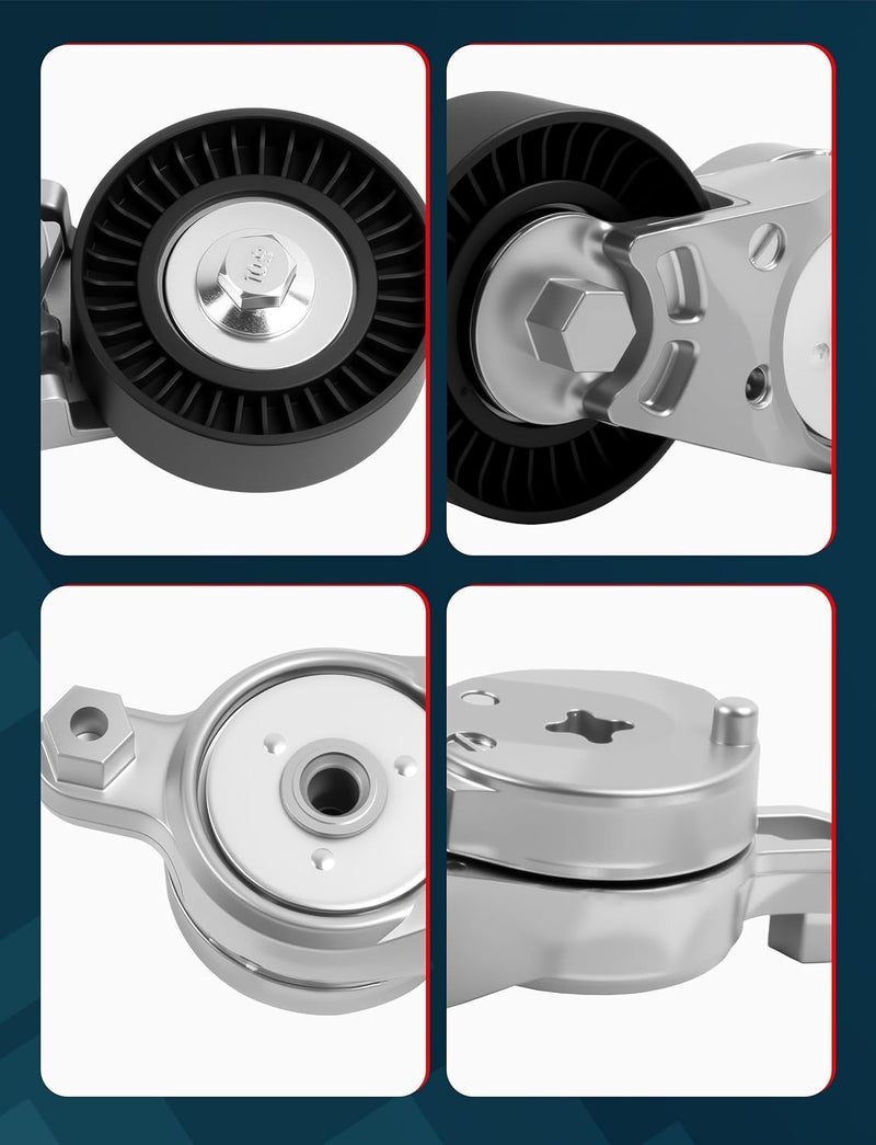 Ntoauto Belt Tensioner Assembly with Pulley Compatible with 2009-2015 Venza, 2009-2018 RAV4, 2009-2019 Highlander, 2011-2013 Sienna, 2012-2017 Camry, 2015-2018 NX300h Replaces# 39106, 1662036010, 166200V020 - Image 5